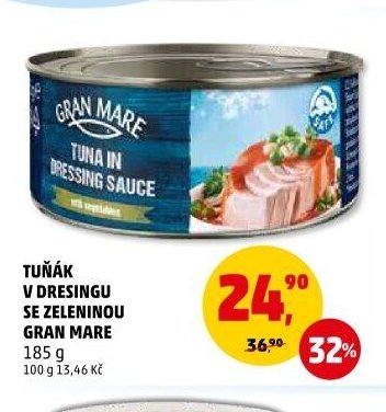 Tuňák v dresingu se zeleninou Gran Mare