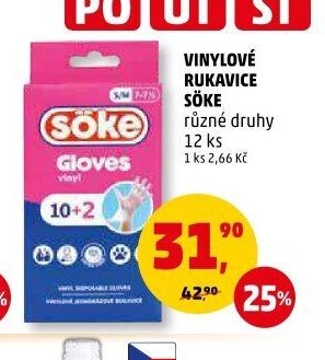 VINYLOVÉ RUKAVICE SÖKE