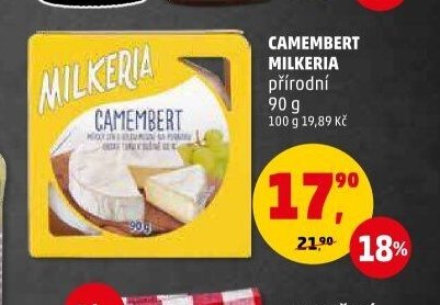 CAMEMBERT MILKERIA přírodní 90 g