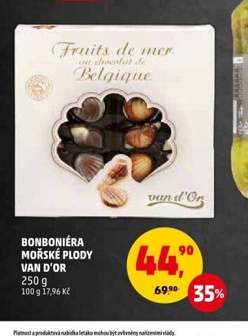 BONBONIÉRA MOŘSKÉ PLODY VAN D'OR 250 g