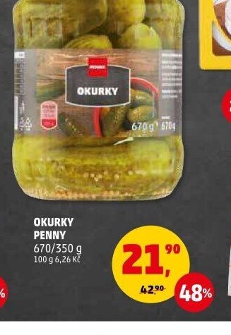 OKURKY PENNY 670/350 g
