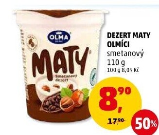 Dezert Olmíci Maty Olma