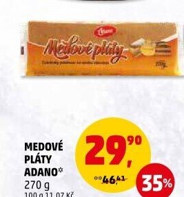 Pláty medové Adano
