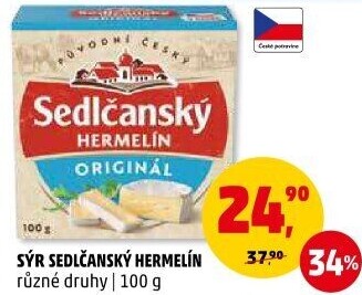 Sýr Hermelín Sedlčanský