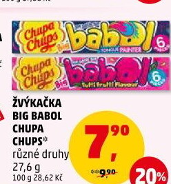 Žvýkačky Big Babol Chupa Chups