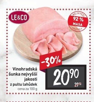 Vinohradská šunka nejvyšší jakosti
