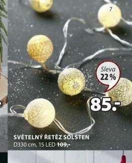 SVĚTELNÝ ŘETĚZ SOLSTEN - Jysk akcniletaky.com