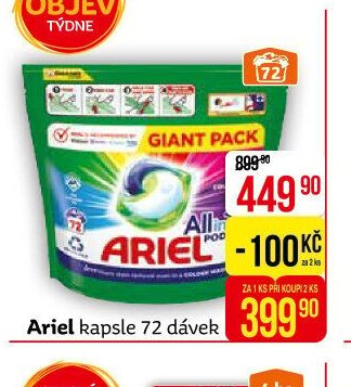 Ariel kapsle 72 dávek