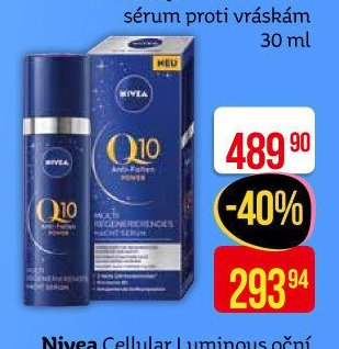 Nivea Q10 Power noční sérum proti vráskám 30 ml