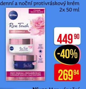 Nivea Rose touch Anti-age denní a noční protivráskový krém 2x 50 ml