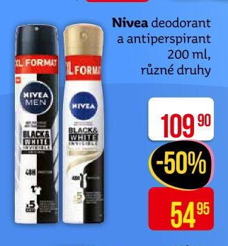 Nivea deodorant a antiperspirant 200 ml, různé druhy