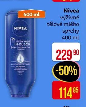 Nivea výživné tělové mléko sprchy 400 ml