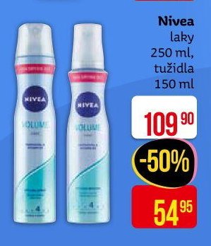 Nivea laky 250 ml, tužidla 150 ml