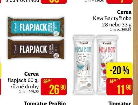 Cerea New Bar tyčinka 28 nebo 33 g