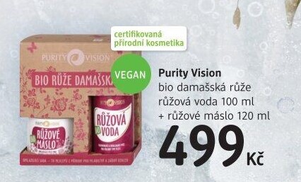Dárková kazeta bio Růže damašská Purity Vision