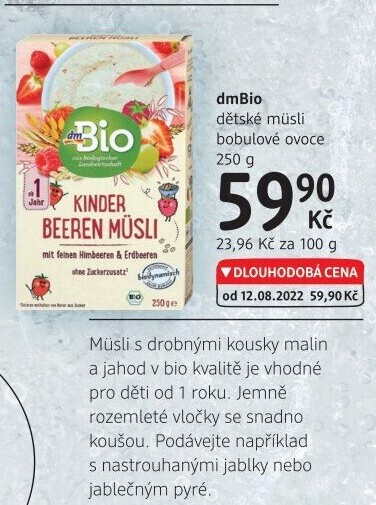 Dětské müsli dm Bio