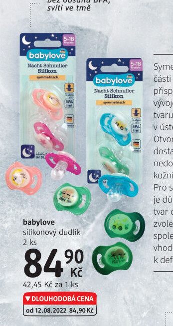 Dudlík silikonový Babylove