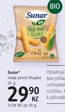 Křupky Moje první bio Sunar