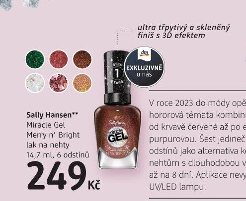 Lak na nehty gelový Miracle Merry n'