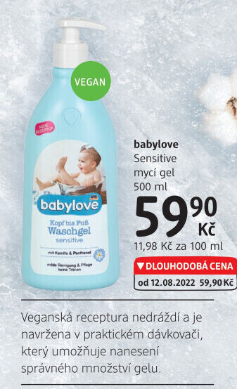 Mycí gel dětský čisticí Babylove