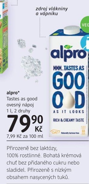 Nápoj ovesný Tastes as good Alpro