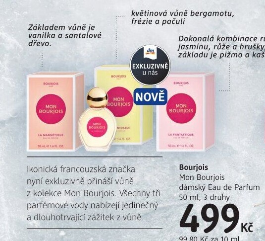 Parfémovaná voda dámská Mon Bourjois Bourjois