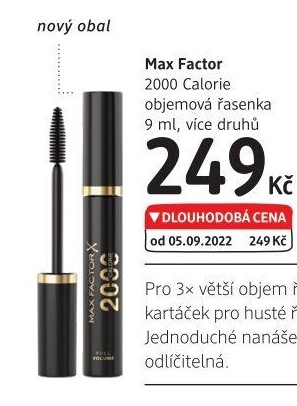 Řasenka 2000 Calorie Max Factor