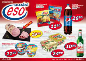 akční leták ESO MARKET 16.11.2022-27.11.2022