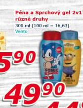 Sprchový gel dětský a pěna 2v1