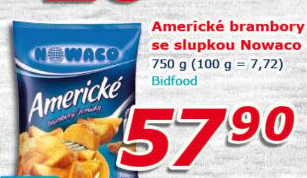 Brambory americké mražené Nowaco