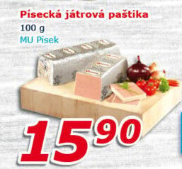 Paštika játrová písecká Maso uzeniny Písek