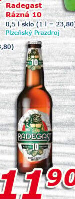 Pivo světlé výčepní Rázná 10° Radegast