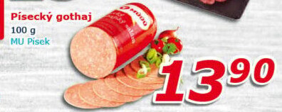 Salám Gothaj Maso uzeniny Písek