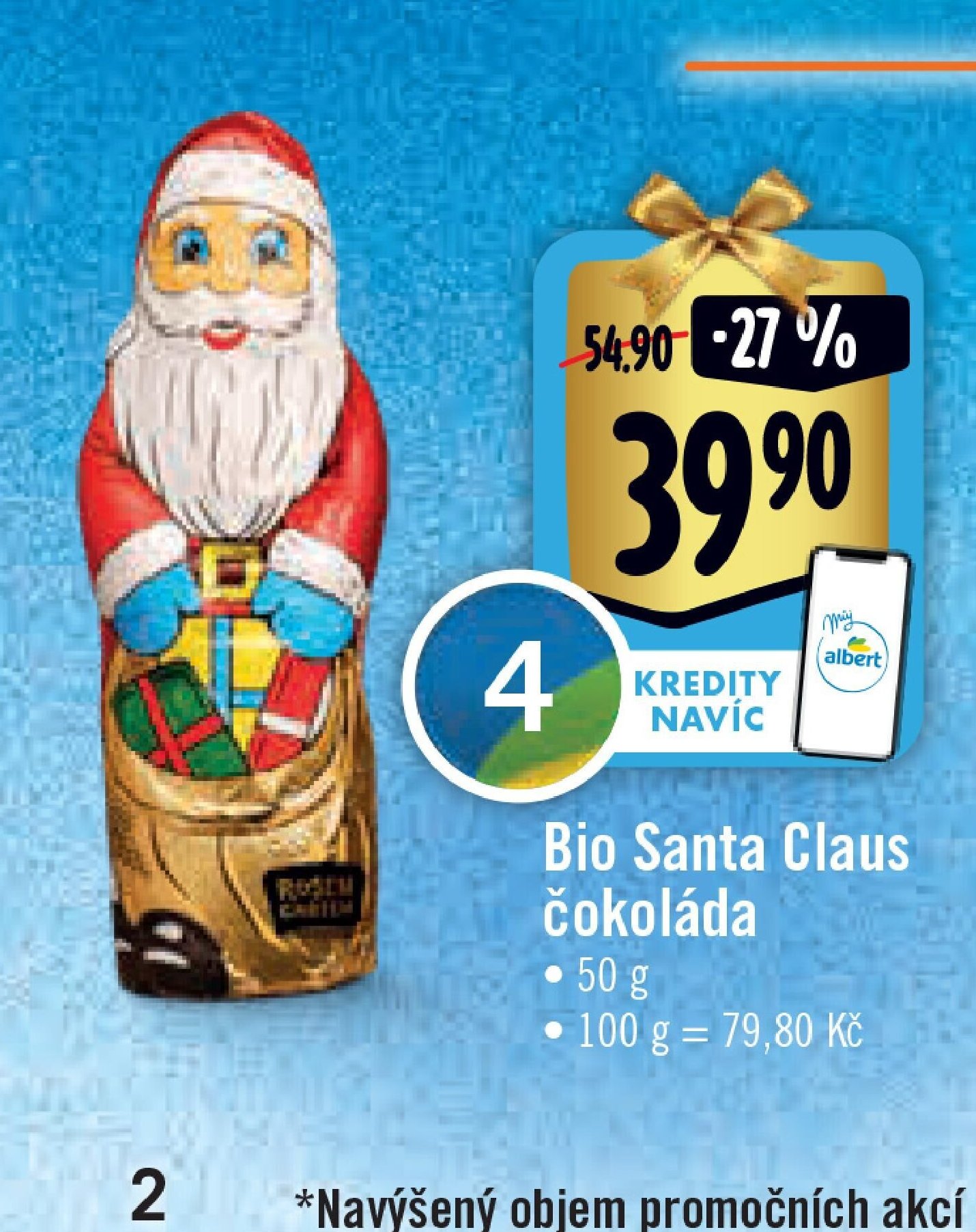 Bio Santa Claus čokoláda