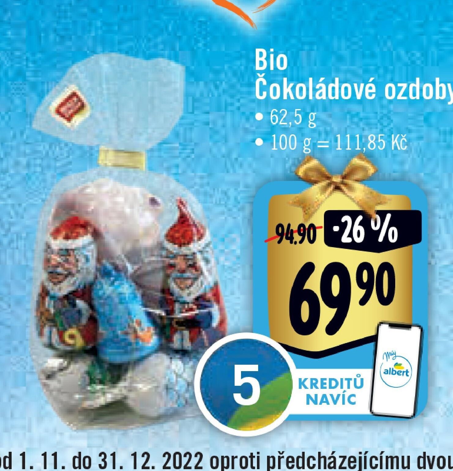 Bio Čokoládové ozdoby