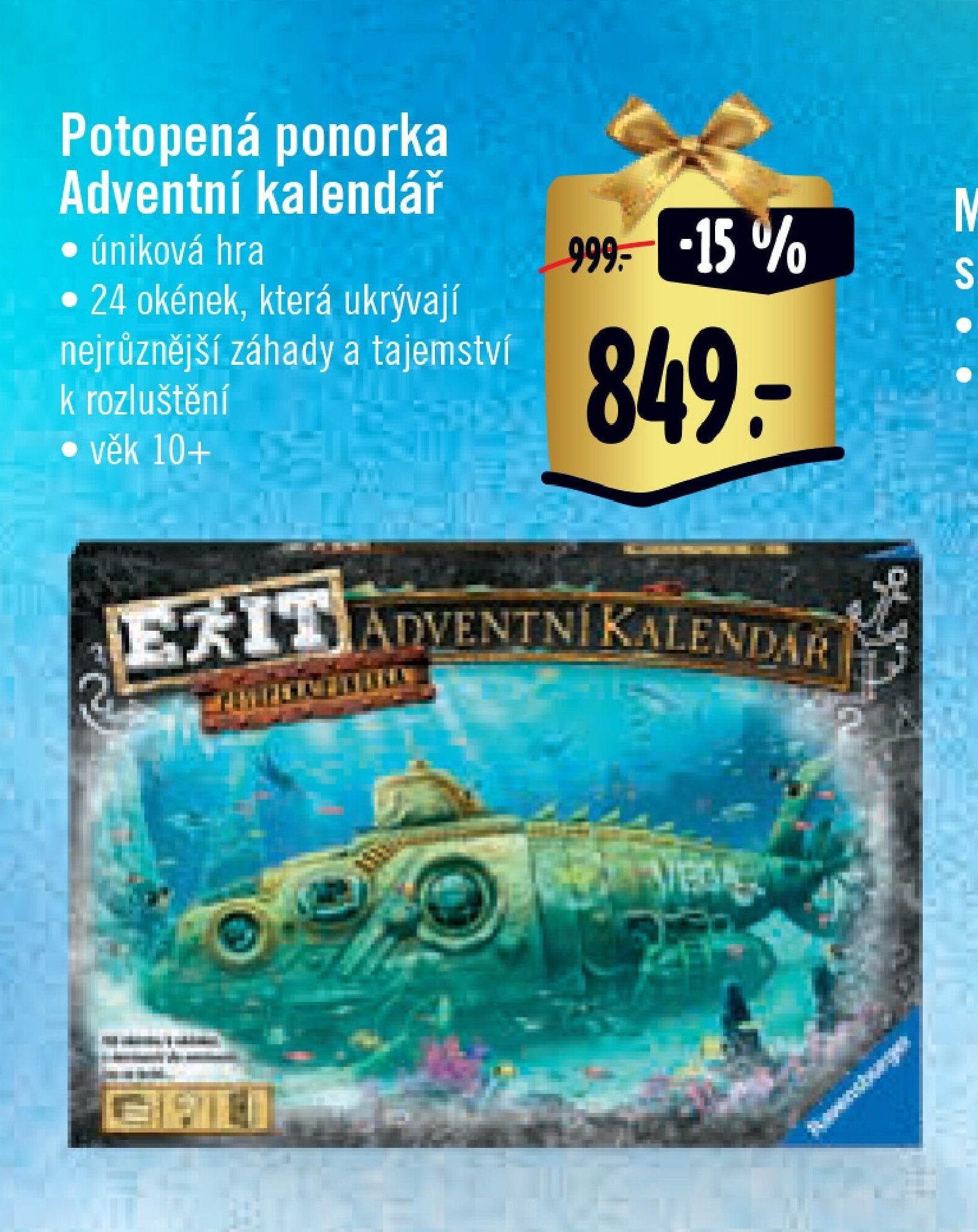 Potopená ponorka Adventní kalendář
