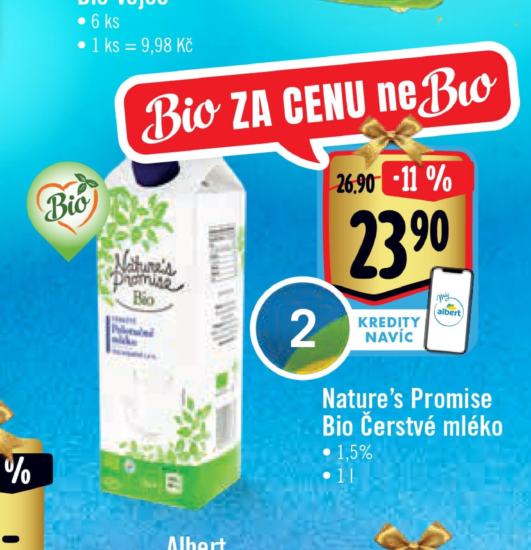 Nature's Promise Bio Čerstvé mléko