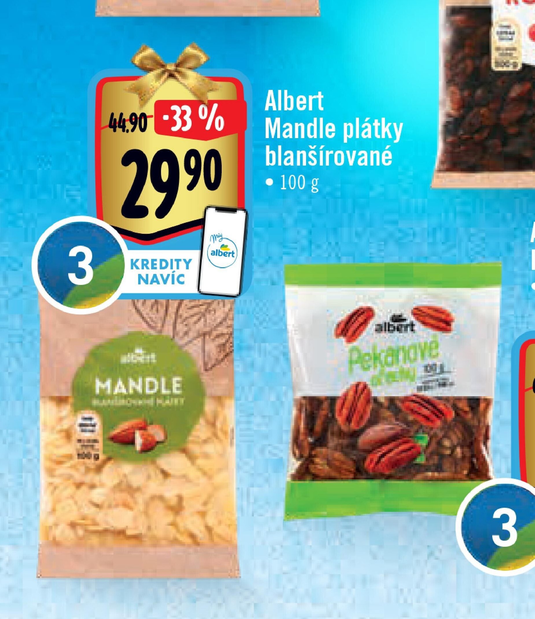 Albert Mandle blanšírované plátky