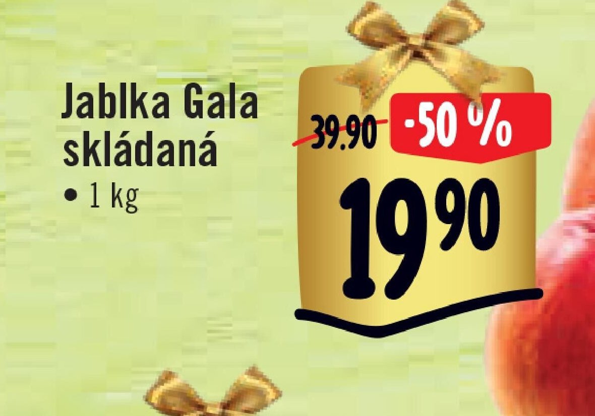 Jablka Gala skládaná