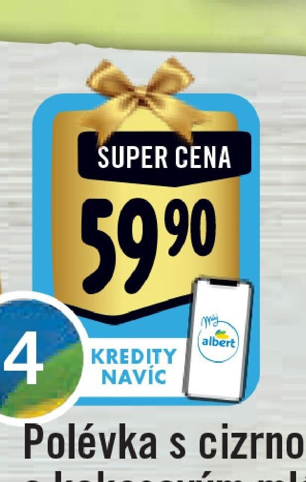 Polévka s cizrnou a kokosovým mlékem