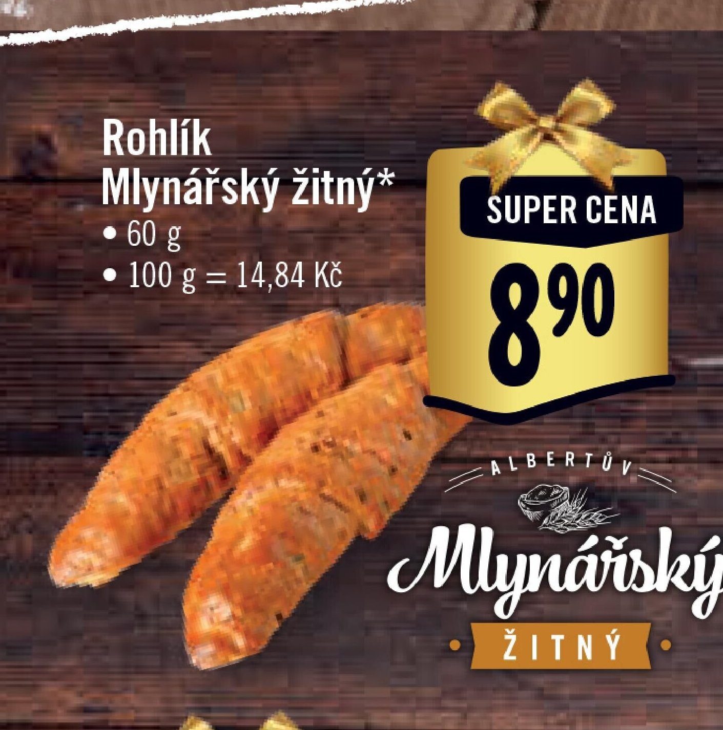Rohlík Mlynářský žitný