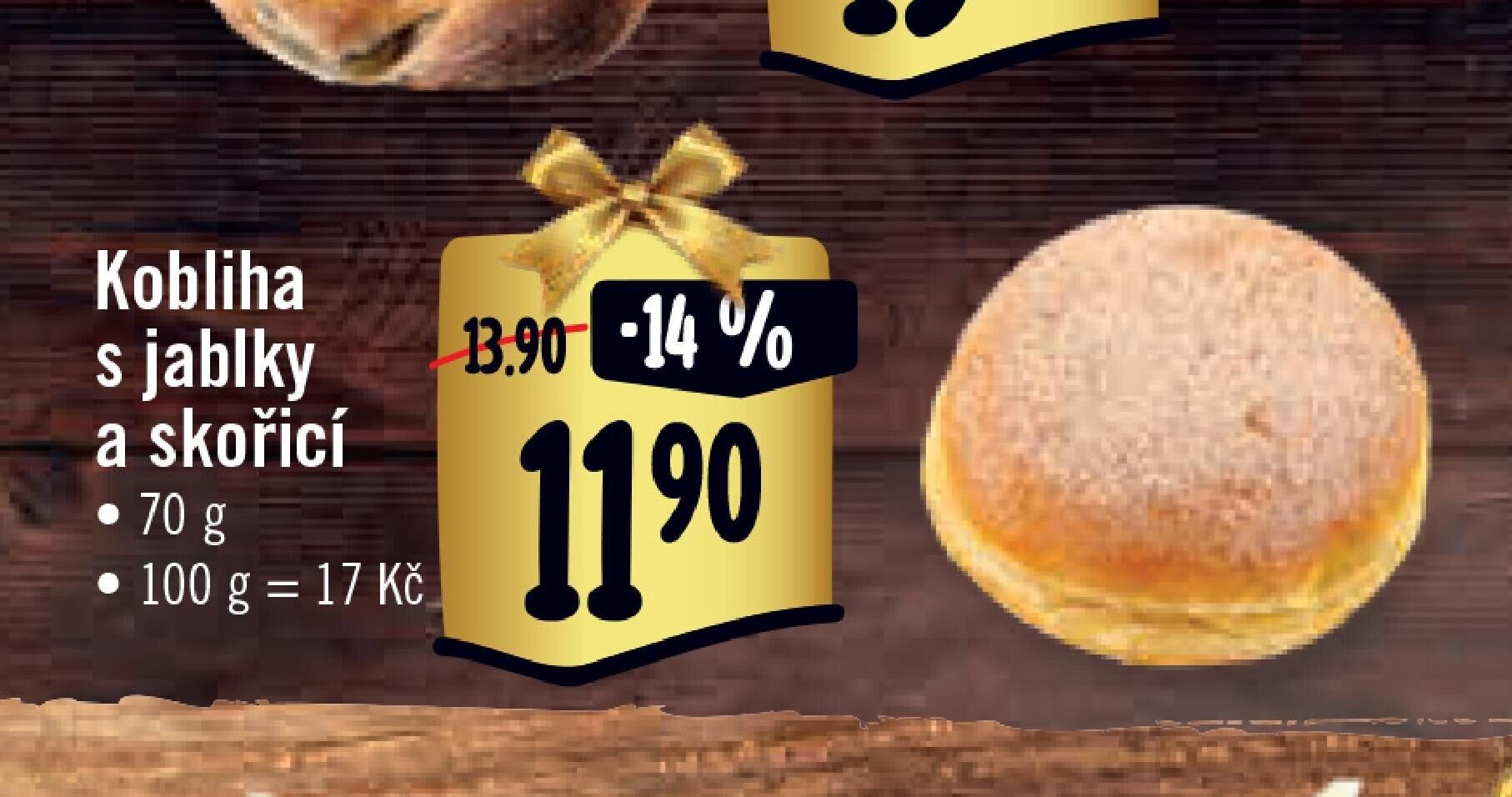 Kobliha s jablky a skořicí