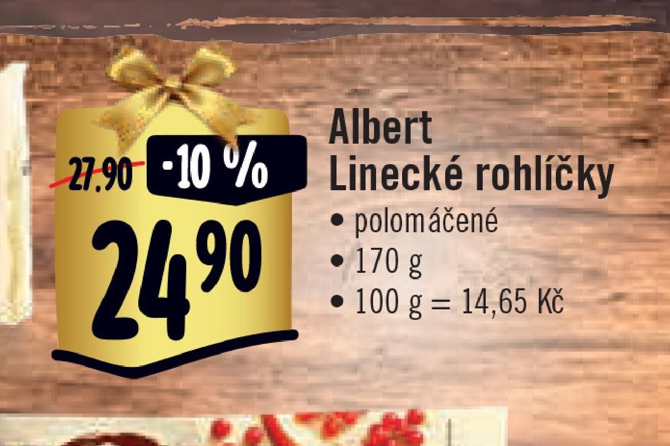 Albert Linecké rohlíčky (balení)