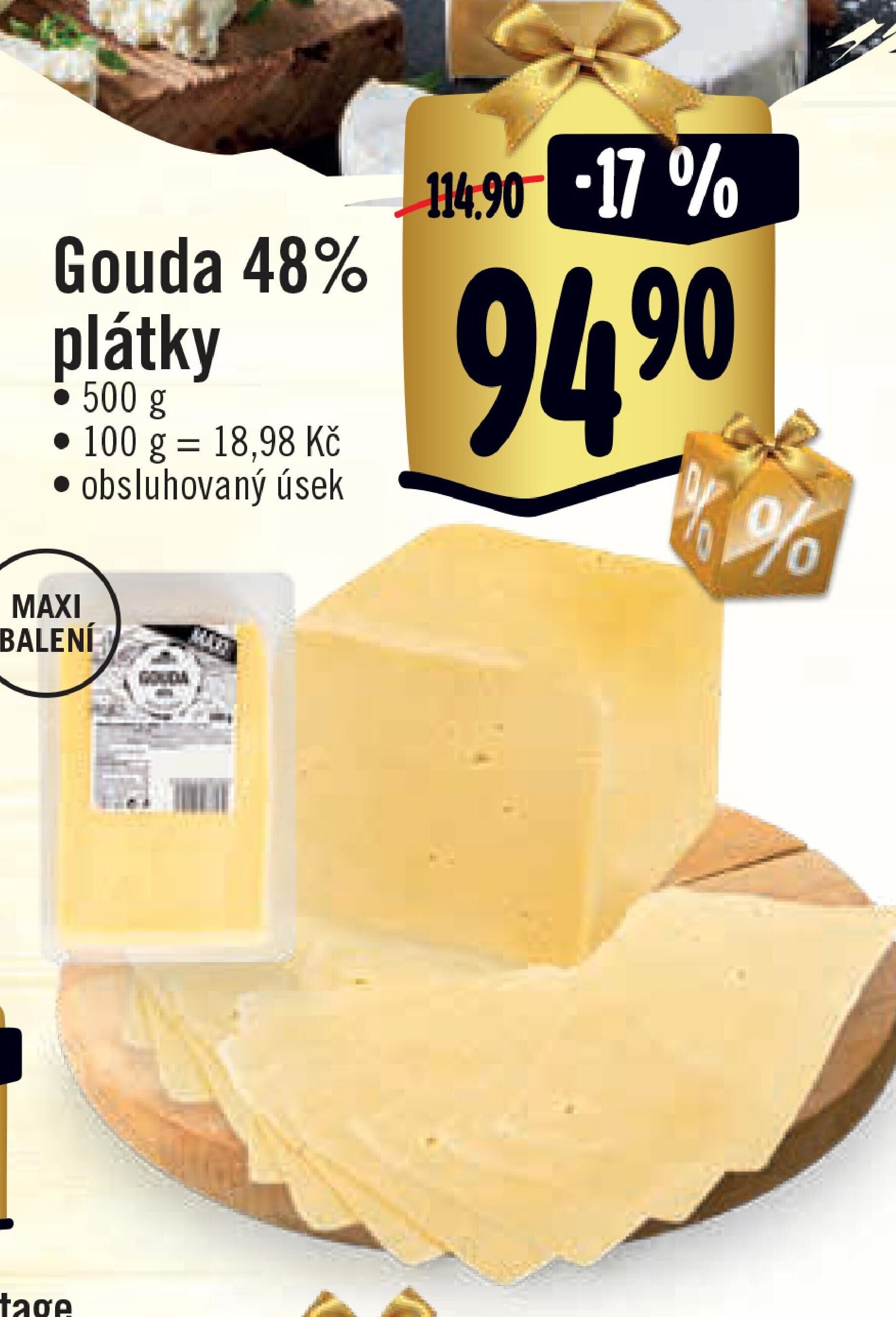 Gouda 48% plátky
