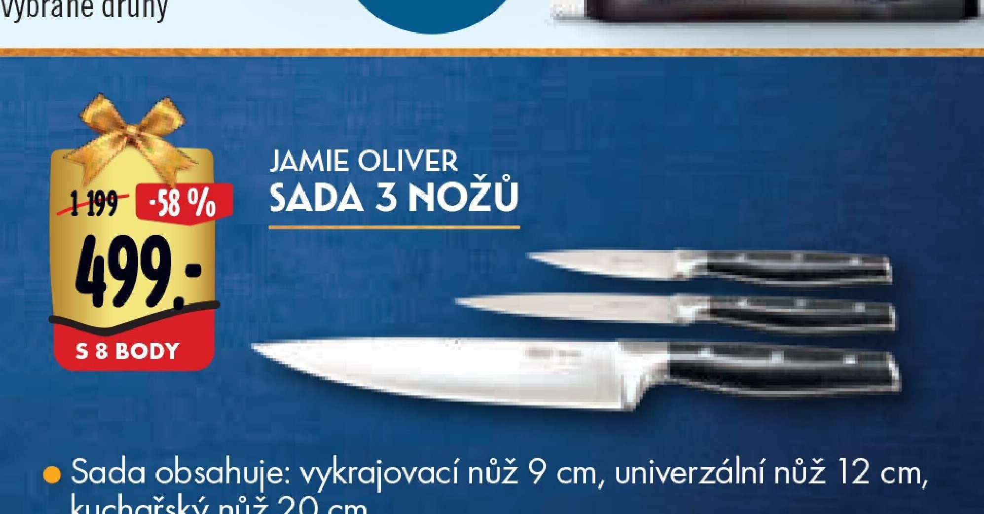 Jamie Oliver sada 3 nožů