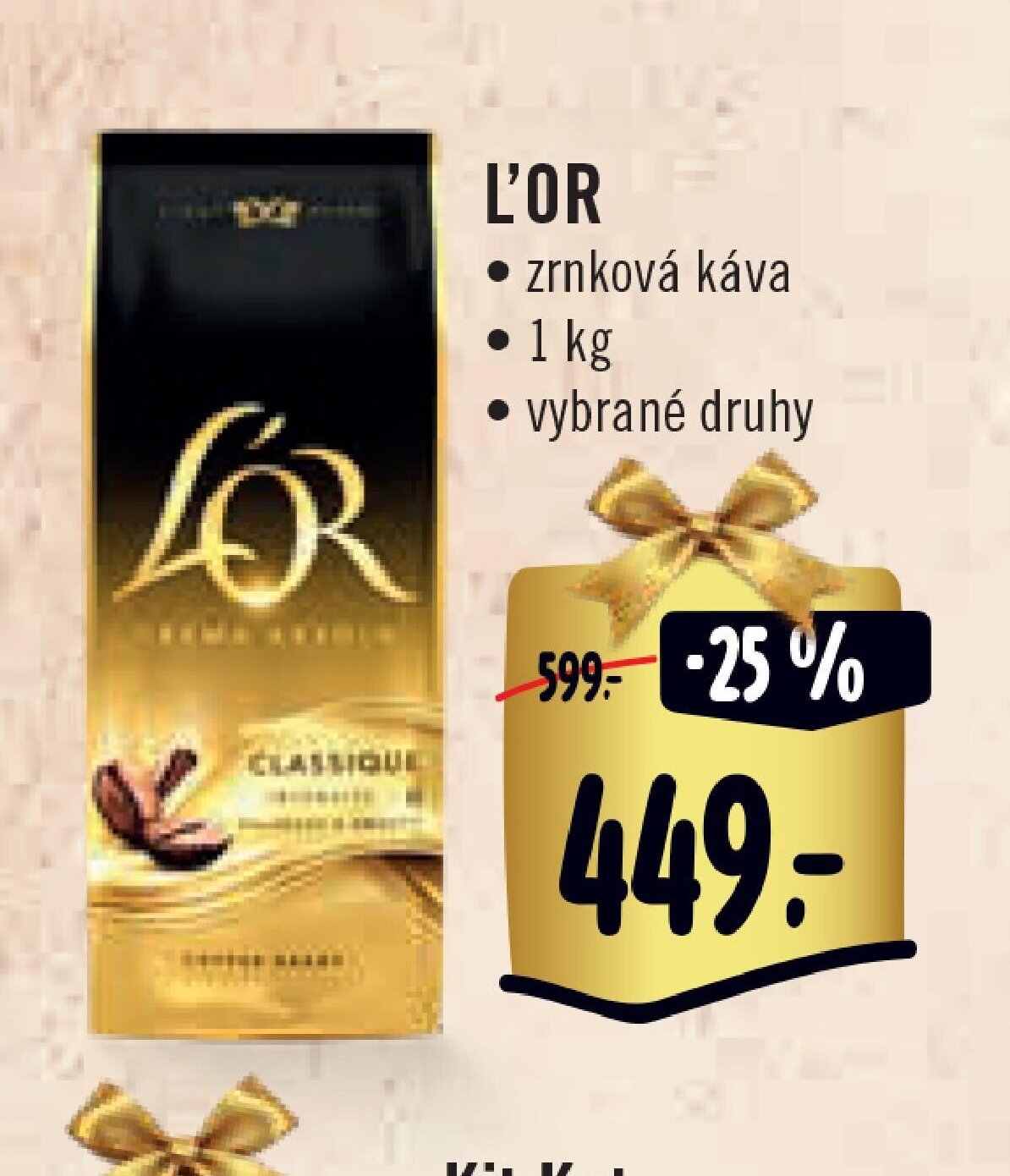 L'OR zrnková káva