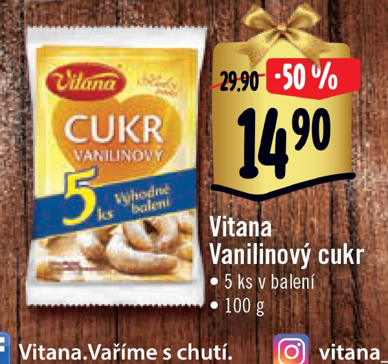 Vitana Vanilinový cukr
