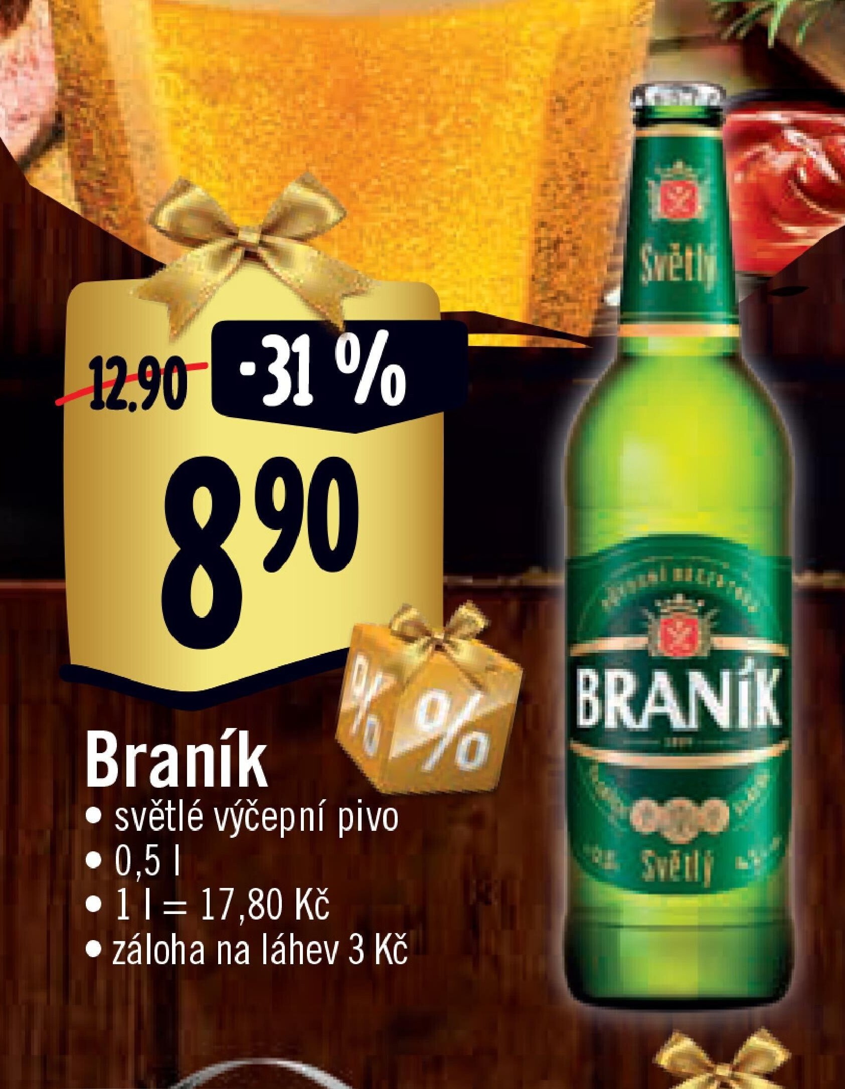 Braník světlé výčepní pivo