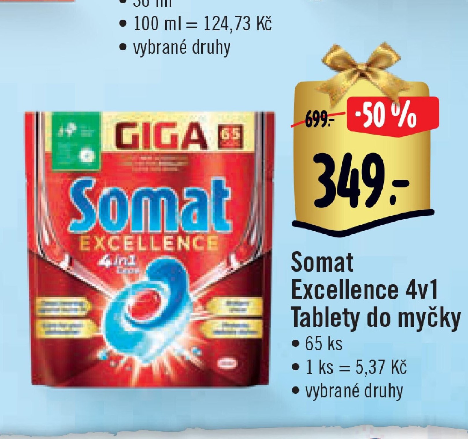 Somat Excellence 4v1 Tablety do myčky