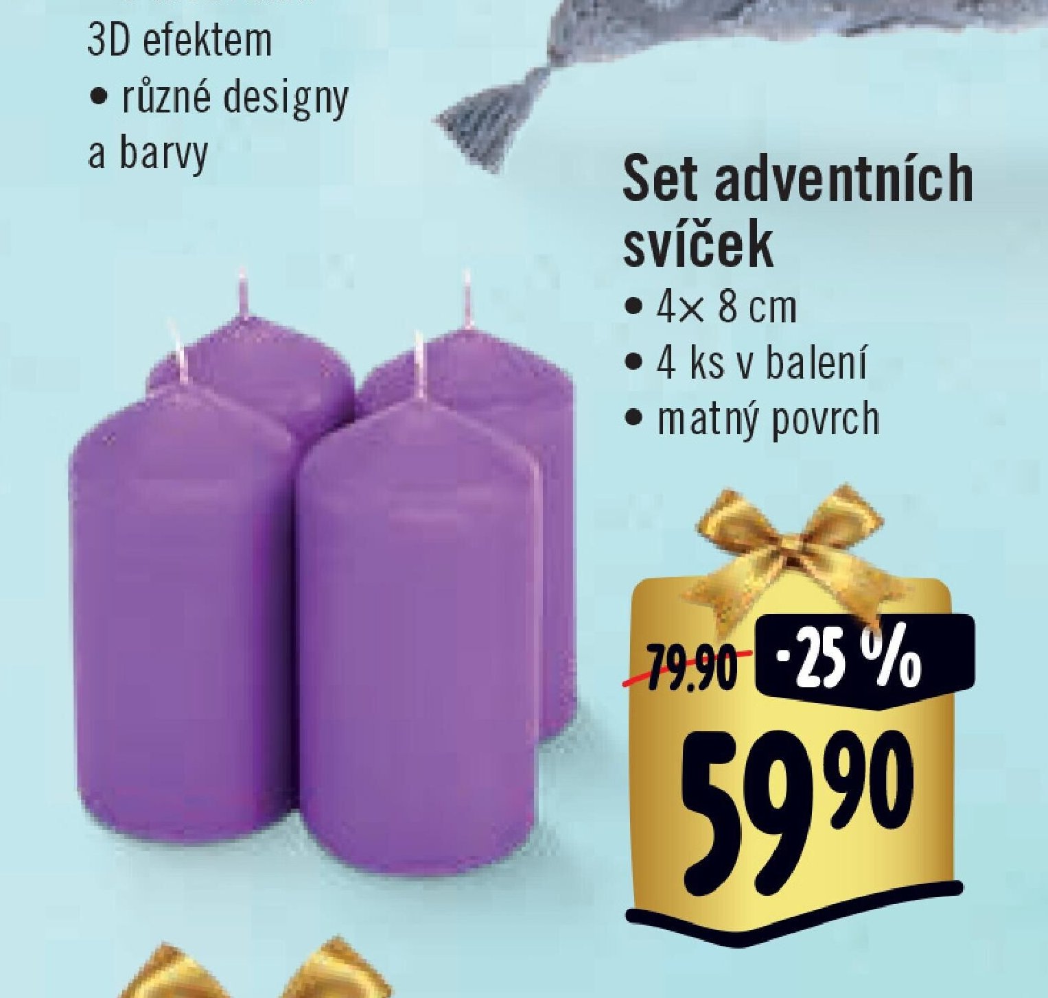 Set adventních svíček